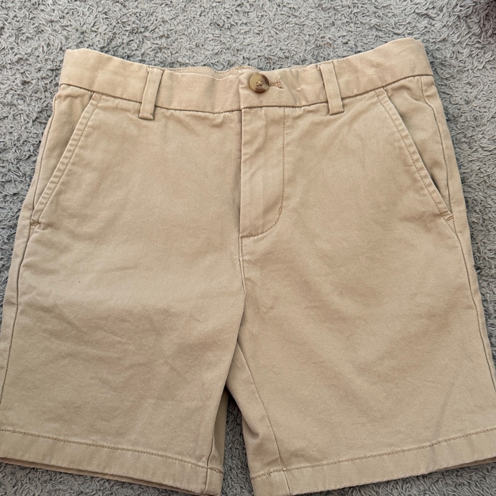 Vineyard Vines Boys Beige Chino Shorts